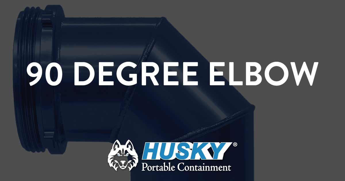 Husky 90° Elbow Save Space When Connecting Suction Hose to Tank