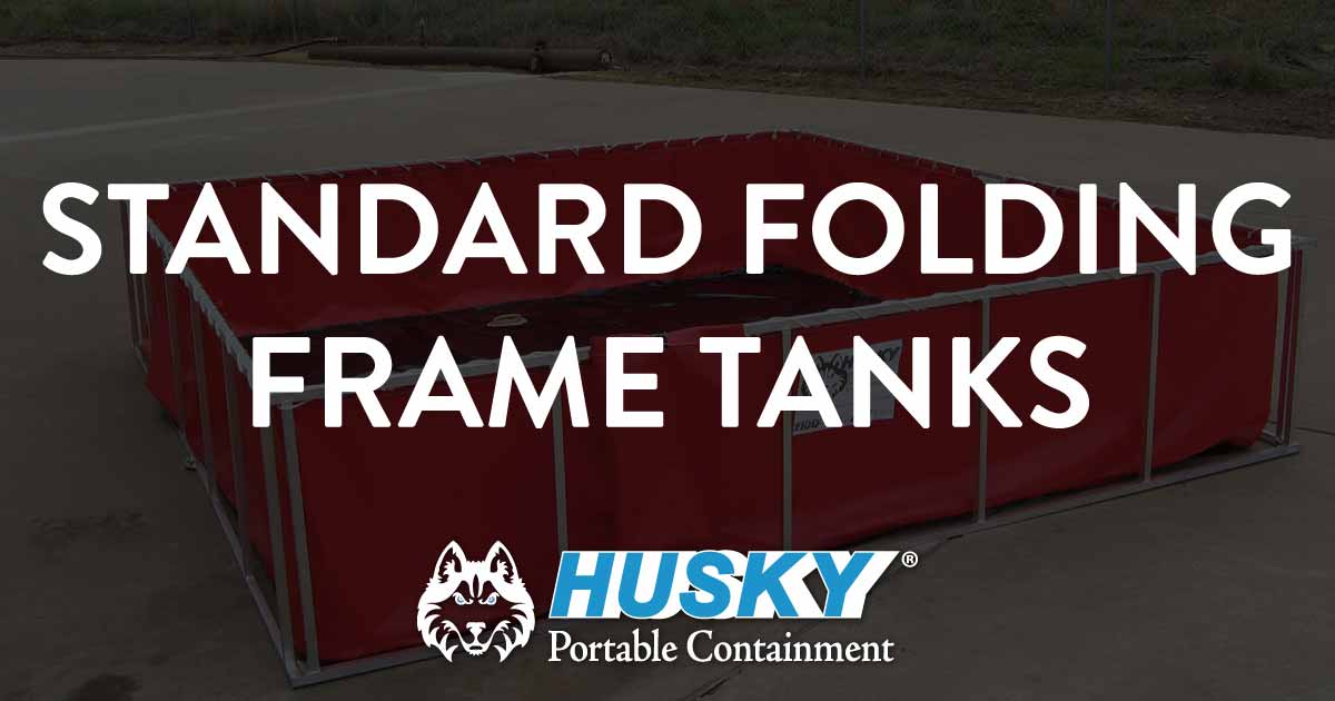 Folding Frame Water Tanks Husky Portable Containment