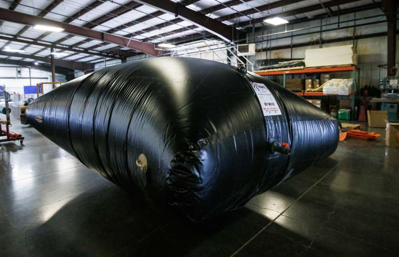 Husky Portable Containment grey water storage bladder tank