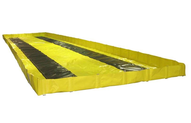 a Husky aluminum angle bracket berm with tread pads