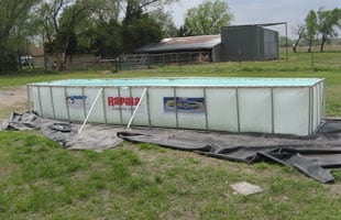 Custom fishing tanks with easy storage