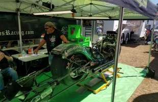 The custom pit mat Husky made for Controlled Chaos racing