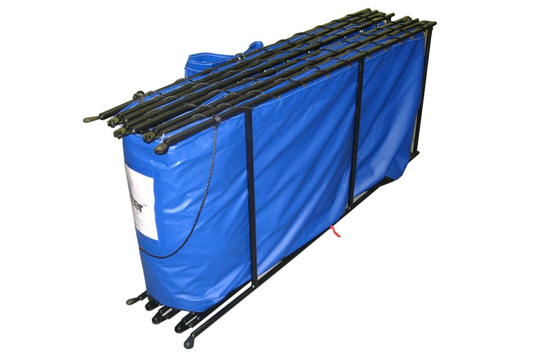 Double folding frame tanks