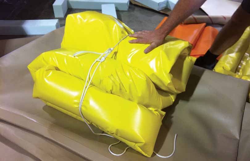 Eagle Berms fold up for quick, compact storage