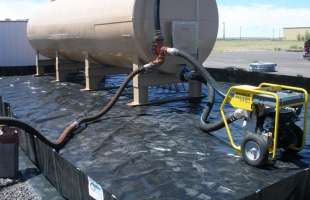 Husky aluminum angle berm