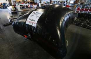 Husky Portable Containment grey water storage bladder tank