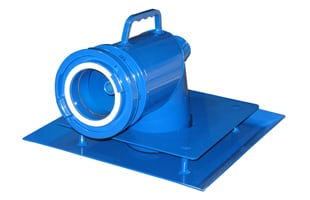 Low level strainer left view