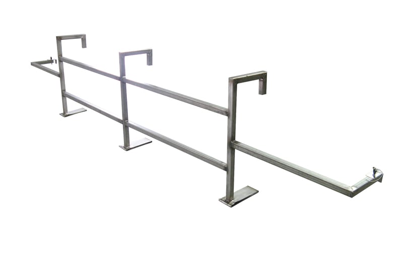 Another side of portable tank rack