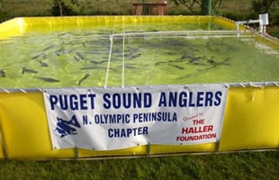 Pudget Sound Anglers fishing water tank