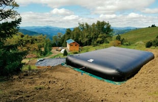 Rain and Drinking Water Bladder Tank Storage