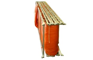 Side view of double folding frame tank