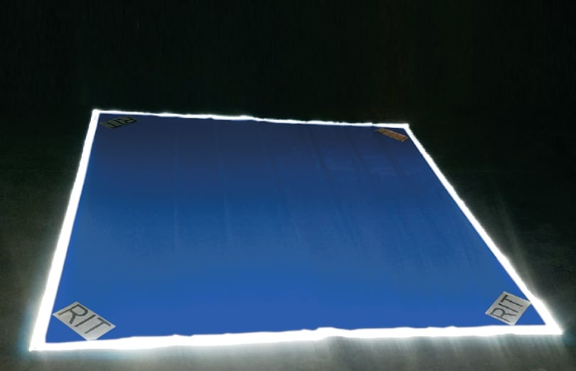 RIT tarp with reflective edge