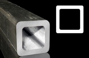 Our square pole frames use rounded corners