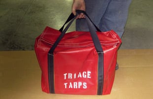 Triage tarp storage bag