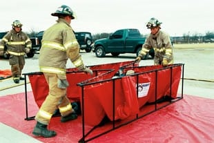 Setting up and tearing down a husky portable folding frame tank is easy by design