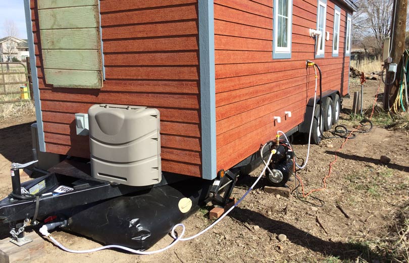 Tiny house water storage