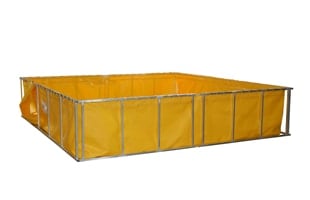 Yellow is one of our most popular folding frame tank color options