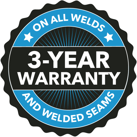Husky® Portable Containment offers a 3-year warranty on all welds