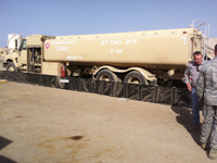 Military personnel using the Aluminum Angle Berm