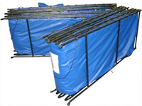 Husky's Double Folding Frame Tank