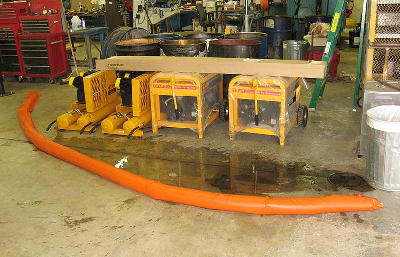 Spill dikes are compliant with industry stanfards